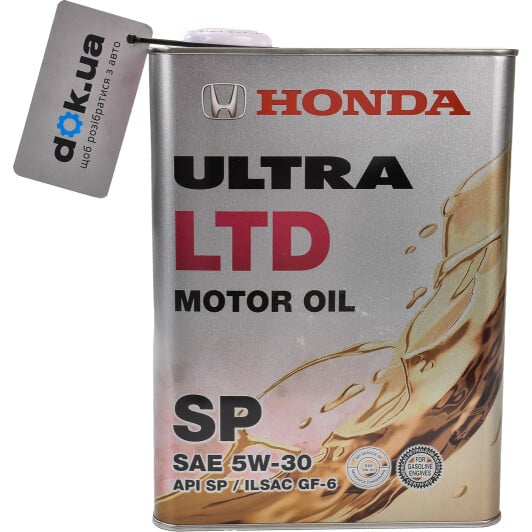 Моторное масло Honda Ultra LTD SP/GF-6 5W-30 4 л на Toyota Land Cruiser Prado (120, 150)