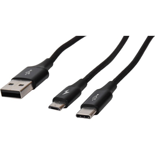 Кабель 2 в 1 Baseus Rapid CAMT-ASU01 USB - Micro USB - type-C 1,2 м