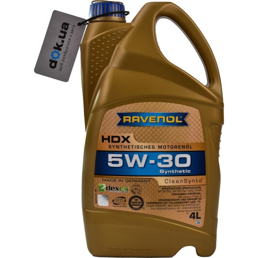 Моторное масло Ravenol HDX 5W-30 4 л на Dodge Charger