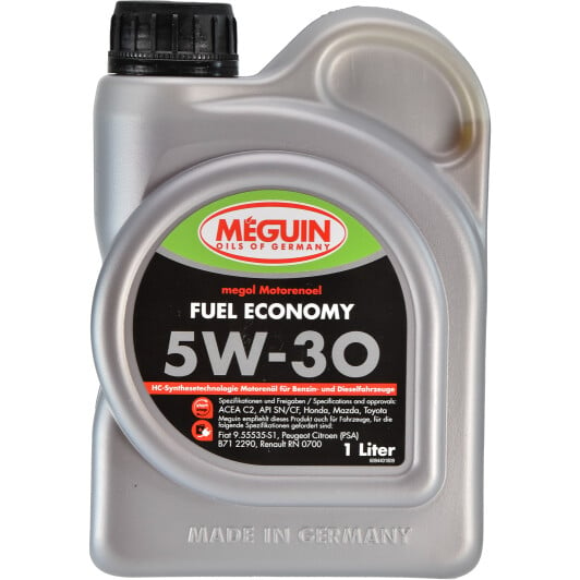 Моторное масло Meguin megol Motorenoel Fuel Economy 5W-30 1 л на Porsche Carrera GT