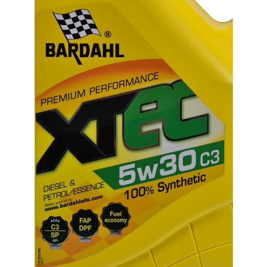 Моторное масло Bardahl XTEC C3 5W-30 5 л на Chevrolet Cruze