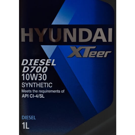 Моторное масло Hyundai XTeer Diesel D700 10W-30 1 л на Jeep Grand Cherokee