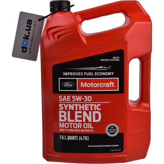 Моторное масло Ford Motorcraft Synthetic Blend 5W-30 4,73 л на Mazda CX-9