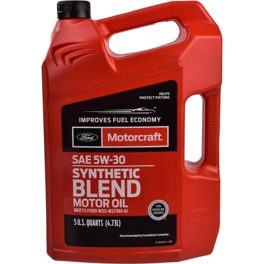 Моторное масло Ford Motorcraft Synthetic Blend 5W-30 4,73 л на Dodge Charger