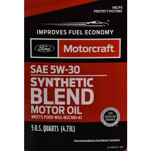 Моторное масло Ford Motorcraft Synthetic Blend 5W-30 4,73 л на Opel Monterey