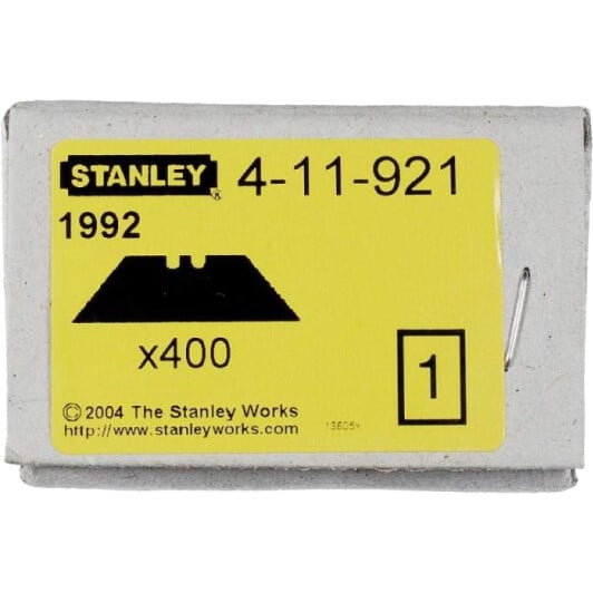 Набор лезвий Stanley 4-11-921 монолитное лезвие