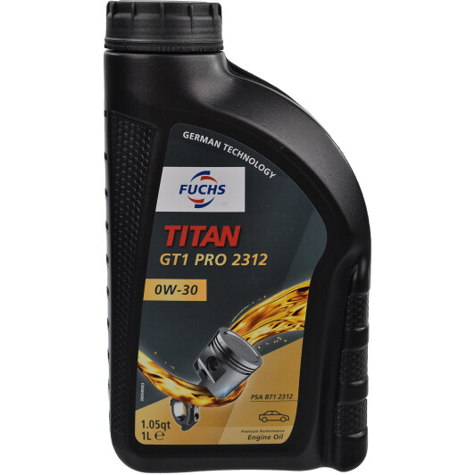 Моторное масло Fuchs Titan GT1 Pro 2312 0W-30 1 л на Citroen C3