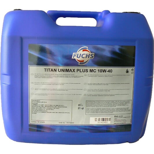 Моторное масло Fuchs Titan Unimax Plus MC 10W-40 20 л на Honda Stream
