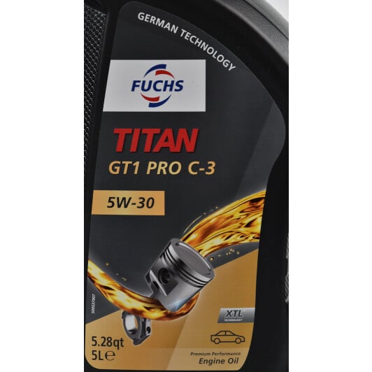 Моторна олива Fuchs Titan Gt1 Pro C3 5W-30 5 л на Nissan Pulsar