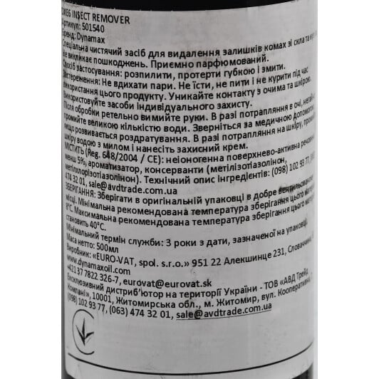 Очиститель Dynamax DXE6 - Insect Remover 501540 500 мл