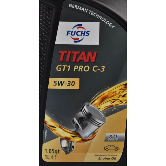 Моторна олива Fuchs Titan Gt1 Pro C3 5W-30 1 л на Dodge Dart
