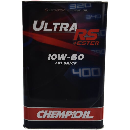 Моторна олива Chempioil Ultra RS+Ester 10W-60 4 л на Peugeot 205