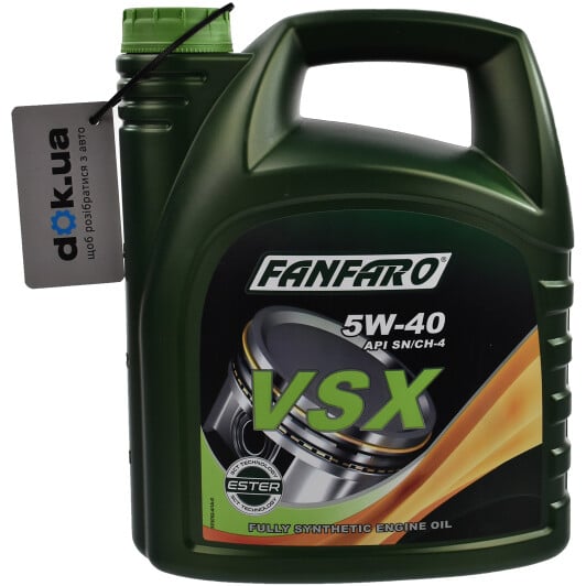Моторное масло Fanfaro VSX 5W-40 4 л на Ford Cougar