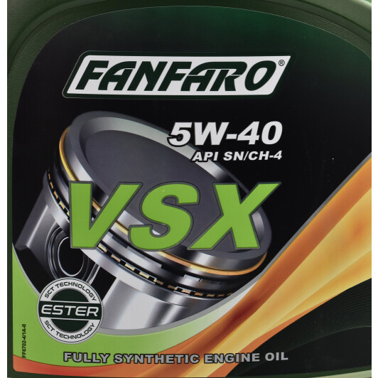 Моторна олива Fanfaro VSX 5W-40 4 л на Hyundai ix35
