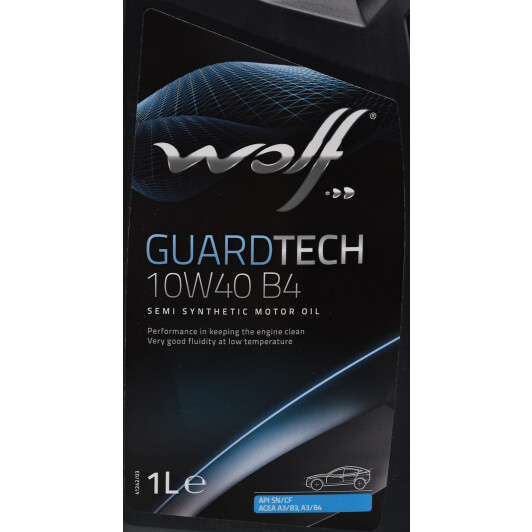 Моторное масло Wolf Guardtech B4 10W-40 1 л на Toyota Starlet