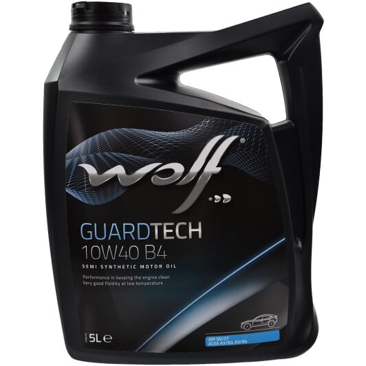 Моторна олива Wolf Guardtech B4 10W-40 5 л на Smart Fortwo