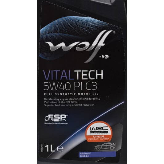 Моторна олива Wolf Vitaltech PI C3 5W-40 1 л на Iveco Daily IV