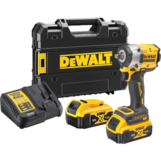 Гайкокрут акумуляторний DeWALT DCF921P2T (2 акумулятори + ЗП + чохол)