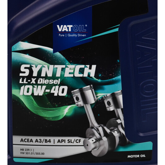 Моторное масло VatOil SynTech LL-X Diesel 10W-40 1 л на Peugeot 605