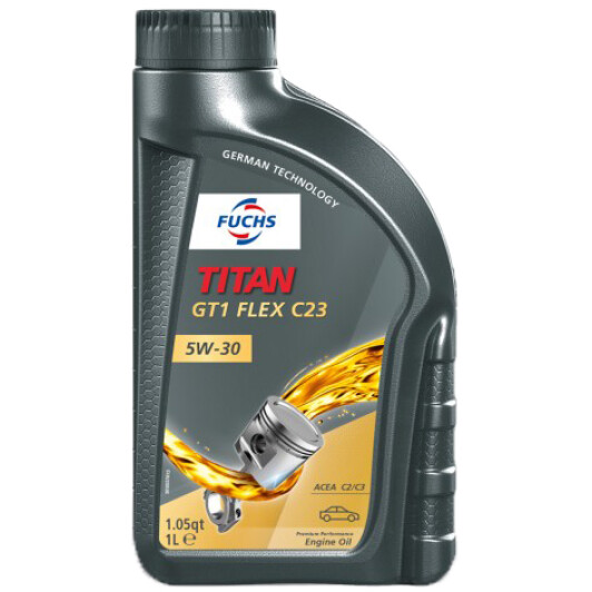 Моторное масло Fuchs Titan GT1 Flex C23 5W-30 1 л на Peugeot 305