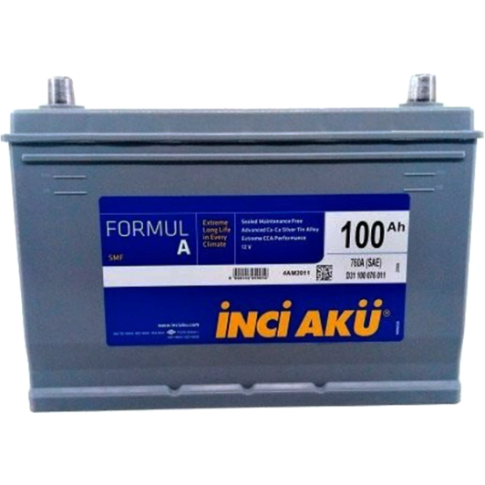Аккумулятор Inci Aku 6 CT-100-L Formul A Taurus (Asia) D31100076111