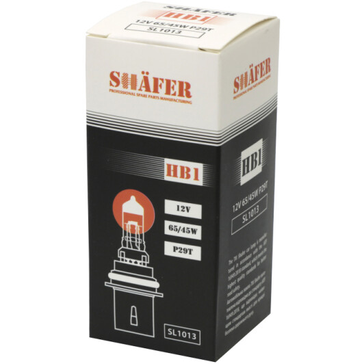 Автолампа Shafer HB1 P29t 45 W 65 W прозора SL1013