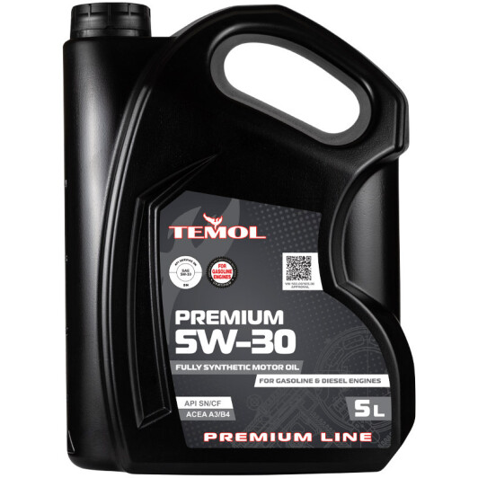 Моторное масло TEMOL Premium 5W-30 5 л на Toyota Aygo