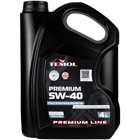 Моторна олива TEMOL Premium 5W-40 4 л на Toyota Supra