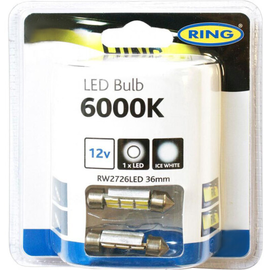 Автолампа Ring C5W SV8,5 5 W прозора rw2726led
