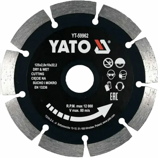 Круг відрізний Yato YT-59962 125 мм
