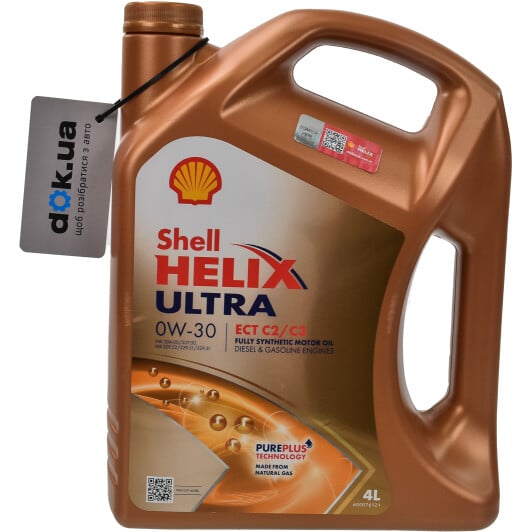 Моторна олива Shell Helix Ultra ECT С2/С3 0W-30 4 л на Suzuki SX4