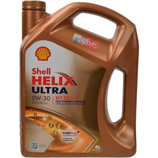 Моторна олива Shell Helix Ultra ECT С2/С3 0W-30 4 л на Dodge Charger