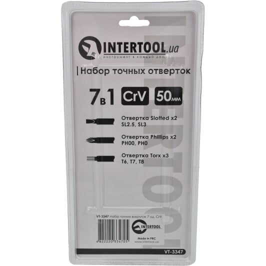 Набір викруток прецизійних Intertool VT-3347 7 шт.