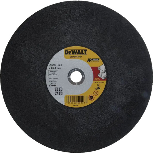 Круг відрізний DeWALT High Performance DWA8011RIA 355 мм