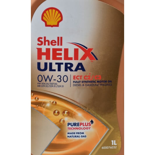 Моторна олива Shell Helix Ultra ECT С2/С3 0W-30 1 л на Alfa Romeo 147