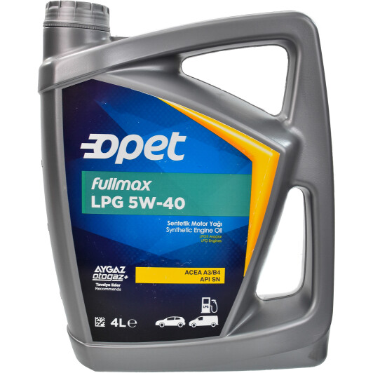 Моторное масло Opet Fullmax LPG 5W-40 4 л на Hyundai Terracan