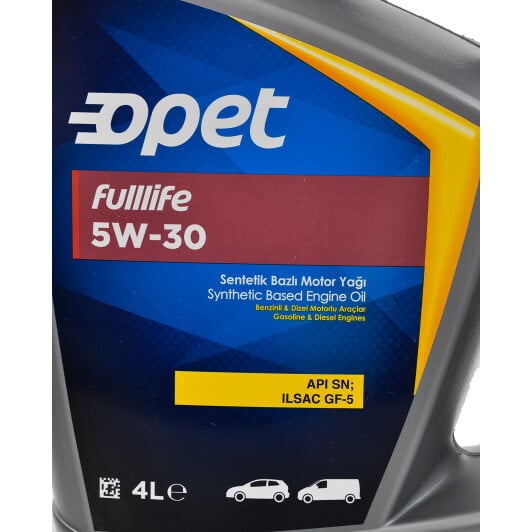 Моторное масло Opet FullLife 5W-30 4 л на Peugeot 406