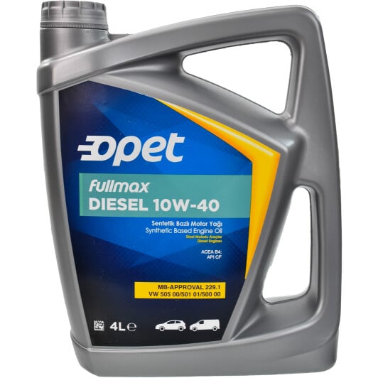 Моторное масло Opet FullMax Diesel 10W-40 4 л на Peugeot 5008