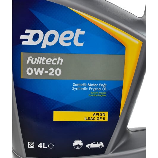 Моторное масло Opet Fulltech 0W-20 4 л на SAAB 9000