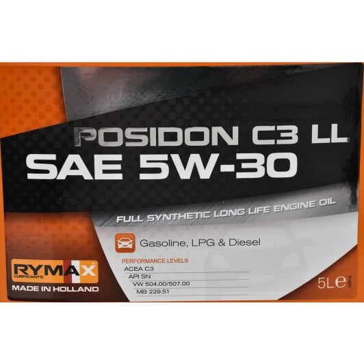 Моторна олива Rymax Posidon C3 LL 5W-30 5 л на Seat Leon