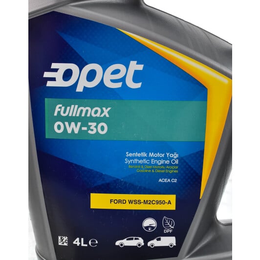 Моторна олива Opet Fullmax 0W-30 4 л на Volvo XC60