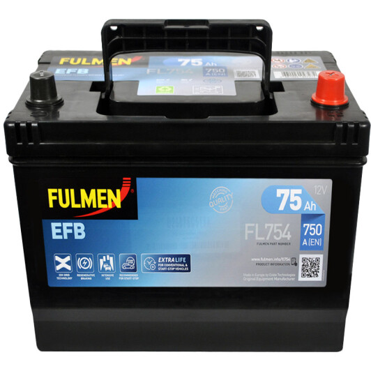 Акумулятор Fulmen 6 CT-75-R EFB FL754