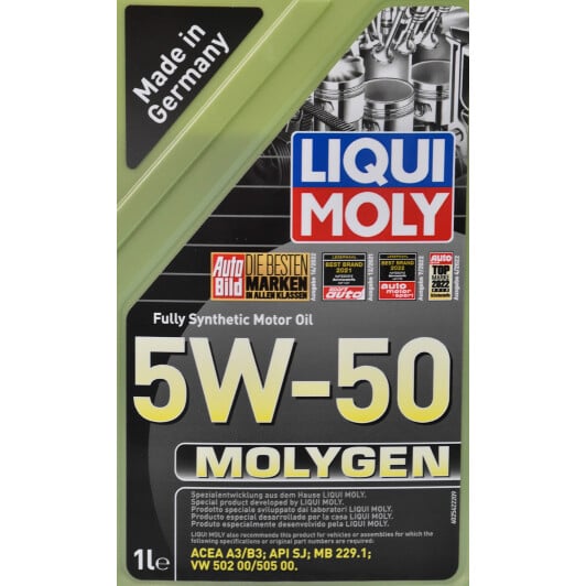 Моторна олива Liqui Moly Molygen 5W-50 1 л на Volkswagen Multivan