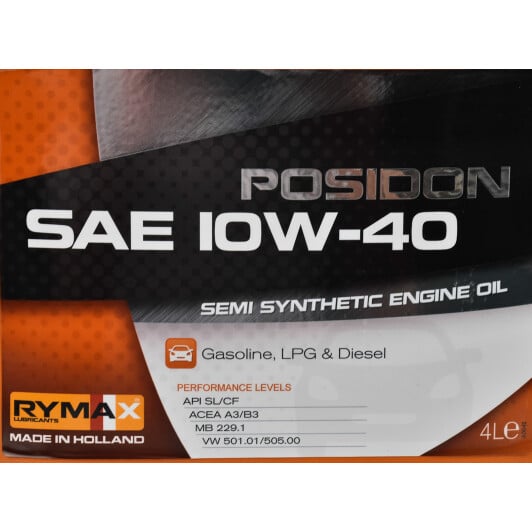 Моторна олива Rymax Posidon 10W-40 4 л на Daihatsu Sirion