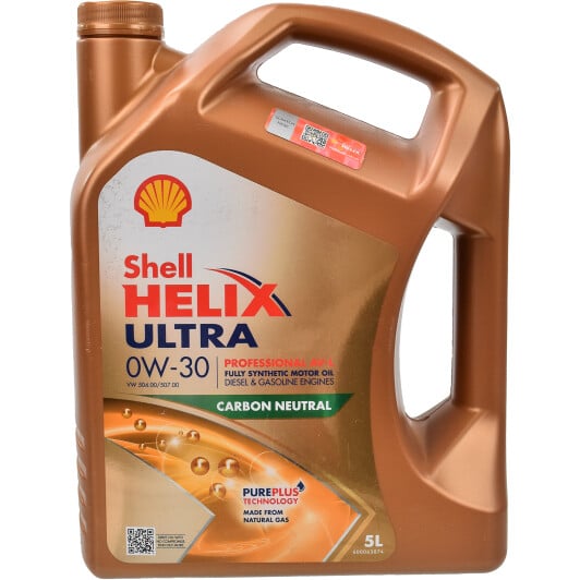 Моторна олива Shell Helix Ultra Pro AV-L 0W-30 на Fiat Idea