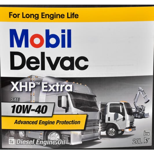 Моторна олива Mobil Delvac XHP Extra 10W-40 20 л на Renault Captur