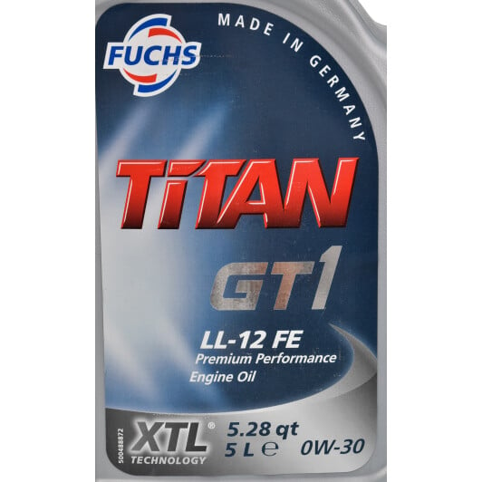 Моторное масло Fuchs Titan Gt1 LL-12 FE 0W-30 5 л на Chevrolet Tahoe