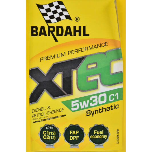 Моторное масло Bardahl XTEC C1 5W-30 1 л на Peugeot 305