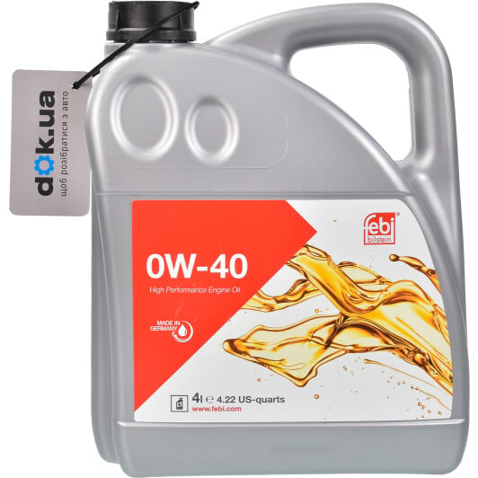 Моторное масло Febi 0W-40 4 л на Volkswagen Golf