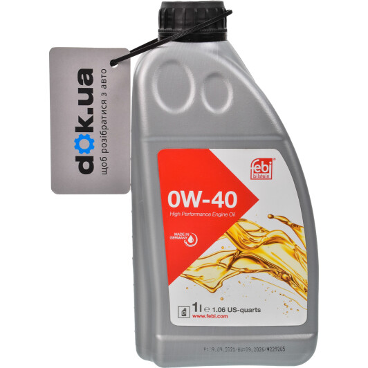 Моторное масло Febi 0W-40 1 л на Iveco Daily VI